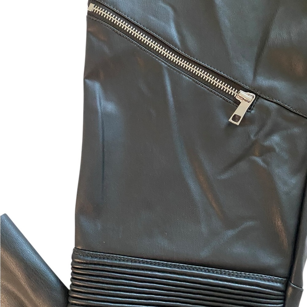 Zara Faux Leather Moto Legging – Mid Rise – Size M - Picture 6 of 9
